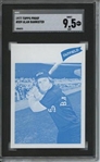 1977 Topps #559 Alan Bannister 9 card progressive proof.